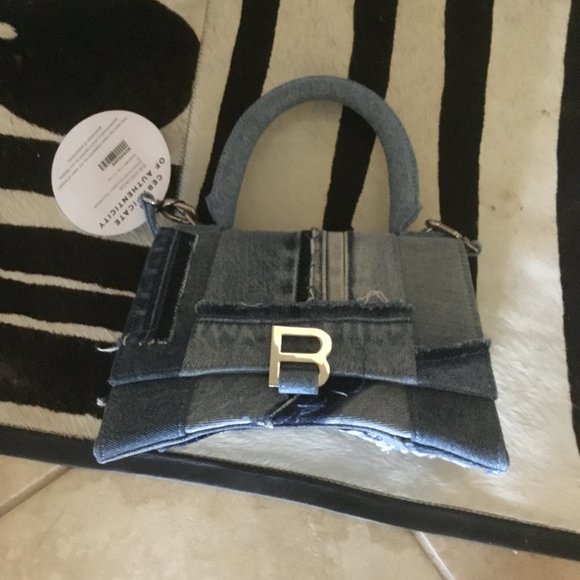 Balenciaga denim hourglass bag New - Picture 1 of 5
